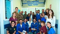 Taranto, piloti Frecce Tricolori in visita ai bimbi malati