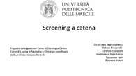 "Screening a catena", il progetto sviluppato al Politecnico delle Marche