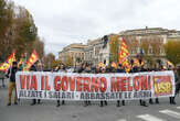 Corteo Usb a Roma, 'via governo Meloni, alzate salari giù armi'