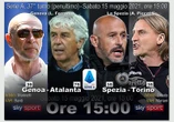 Serie A: Genoa-Atalanta, Spezia-Torino LIVE alle ore 15