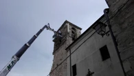 Fulmine colpisce campanile di una chiesa nel Pavese, si staccano alcuni pezzi