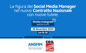 Social Media Manager nel Contratto Nazionale: diretta IG con Riccardo Pirrone di ANSMM e CGIL