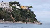 Smottamento sulla spiaggia di Marina Grande a Capri