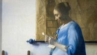 Il capolavoro di Vermeer "Donna in blu che legge una lettera" in mostra a Roma