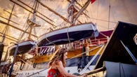 Cristiana Pegoraro in concerto a Baltimora, la Vespucci sullo sfondo