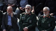 Il comandante delle forze Quds Qaani in corteo in Iran