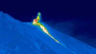 Ingv, flusso lavico dall'area craterica nord di Stromboli