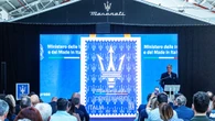 100 anni del Tridente Maserati, a Modena cerimonia annullo del francobollo celebrativo