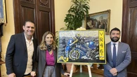 L'inchino alla moto di Valentino Rossi diventa un'opera in Lego