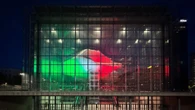 Per il 2 giugno la Nuvola all'Eur si accende con i colori della bandiera italiana