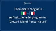 Lanciato il programma 'Giovani Talenti italo-francesi'