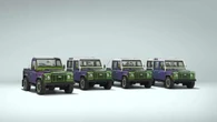 Land Rover, colorazione cangiante per 4 Defender Classic V8