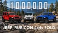 Jeep celebra il milione di Rubicon venduti nel mondo tra Wrangler e Gladiator