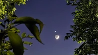 Astronomo genovese immortala il 'bacio' tra Luna e Venere al tramonto