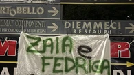 Lega: striscioni 'Via Salvini e compagnia', 'Zaia e Fedriga salvate la Liga'