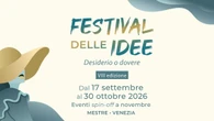 Festival delle Idee 2026, oltre 40 eventi con tra gli ospiti Maraini, Mannoia, Buttafuoco