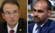 Deputado do PT bate boca com Eduardo Bolsonaro: 'Filho de genocida!'