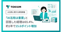 TOKIUM、経理業務におけるAI活用実態調査を発表　重要性認識が急上昇