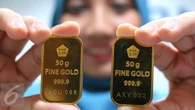 Harga Emas 24 Karat Hari Ini: Antam Anjlok Rp 25.000, Pegadaian Bervariasi