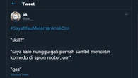 7 Cuitan Netizen Lamar Anak Orang Pamer Keahlian Ini Kocak