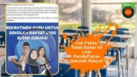 Cek Fakta: Tidak Benar Ini Link Pendaftaran Guru Sekolah Rakyat 2025