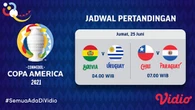 Jadwal dan Link Live Streaming Copa America 2021 di Vidio Besok, Dua Pertandingan Penentua...