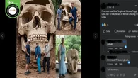 Cek Fakta: Hoaks Foto Penemuan Tengkorak Raksasa di Sri Lanka