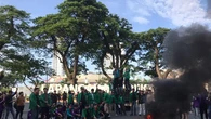 Demo di Medan Memanas, Truk Bawa TNI Nyaris Diamuk Massa