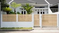 8 Ide Pagar Rumah Clean Look untuk Fasad Modern, Rapi, dan Elegan