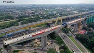 Proyek Kereta Cepat Jakarta-Bandung Rampungkan Struktur Layang Terpanjang