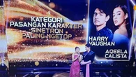 Harry Vaughan dan Aqeela Calista Raih Piala Pasangan Karakter Sinetron Paling Ngetop di SC...