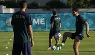 FOTO: Sesi Latihan Timnas Italia dan Swiss Jelang Laga Grup A Euro 2020