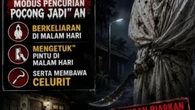 Poster Pocong Jadi-jadian Meresahkan Warga Cilegon, Polisi Turun Tangan