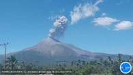 Gunung Lewotobi Laki-Laki Erupsi 1.000 Meter ke Arah Barat