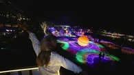 Libur Panjang di Bandung, Ada 'Galactic Glow' Wahana Luar Angkasa Tengah Kota  