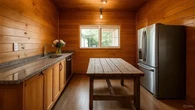 8 Model Dapur Rumah Sederhana dengan Dinding Kayu yang Tetap Elegan, Tampilannya Enak Dili...