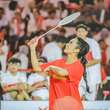 6 Potret Krisdayanti Tanding Badminton Lawan Puan Maharani, Menang dan Disebut Kayak Pemai...