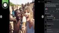 Cek Fakta: Hoaks Foto Taylor Swift Makan Es Krim di Depan Anak-anak Kelaparan