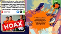 Cek Fakta: Hoaks Artikel Eks Wamen Imigrasi Setor Uang Jatah Preman 80 Miliar ke Jokowi