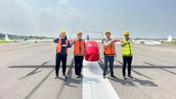 Drone Kargo Listrik Perdana Mengudara di Bandara Kertajati