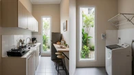 7 Model Dapur dan Jemuran Kecil Samping Rumah untuk Lahan Memanjang