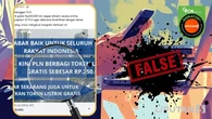 Cek Fakta: Tidak Benar Pelanggan PLN Dapat Token Listrik Gratis Rp 250 Ribu dengan Daftar ...