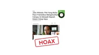 Cek Fakta: Hoaks Artikel Jokowi Melihat Peti Paus Fransiskus Mengeluarkan Cahaya
