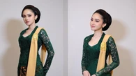 Potret Syifa Hadju Pakai Kebaya Hijau Renda dengan Sanggul, Jadi Bridesmaid di Pernikahan ...