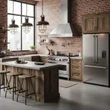 12 Desain Dapur Modern Klasik dengan Kitchen Set Bentuk U, Mewah, Elegan & Fungsional