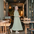 7 Model Gamis Syari Warna Pastel untuk Berbagai Acara, Tampilkan Sisi Cantik dan Anggun
