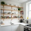7 Desain Dapur Kecil Minimalis dengan Rak Terbuka, Nyaman dan Hemat Ruangan