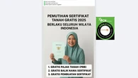 Kumpulan Hoaks Pemutihan Sertifikat Tanah Gratis Beredar di Medsos, Simak Faktanya