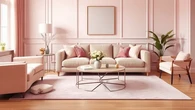 10 Desain Ruang Tamu Serba Pink yang Estetik dan Enggak Norak