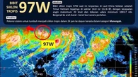 Bibit Siklon 97W Intai Sulut, Waspada Cuaca Ekstrem